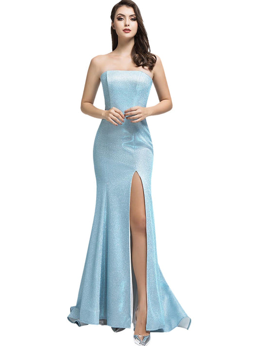 Glitter Spaghetti Straps Sleeveless Dress
