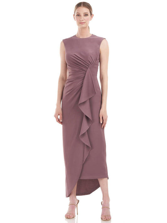 Satin Column Scoop Neck Sleeveless-Dress-GD101917